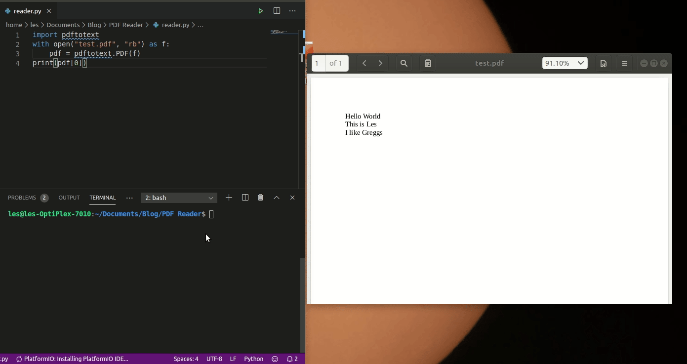 Tooling Tuesday Pdftotext