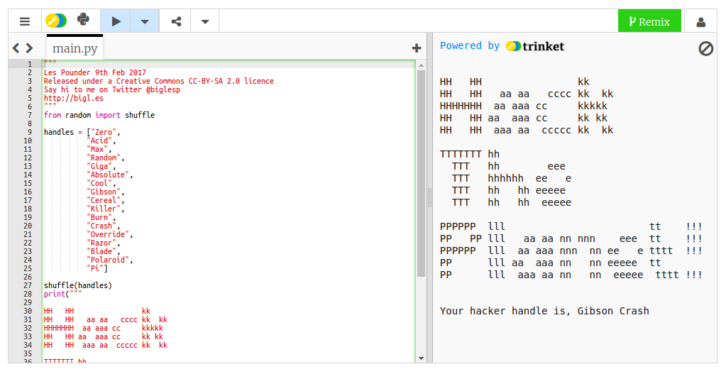 Hack the planet!!...With Python