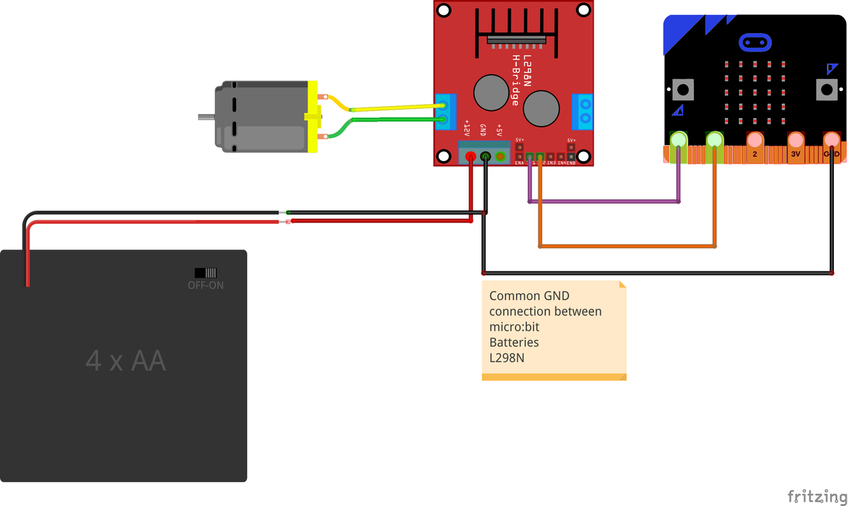 Microcontroller Monday - Control an L298N motor controller with micro:bit