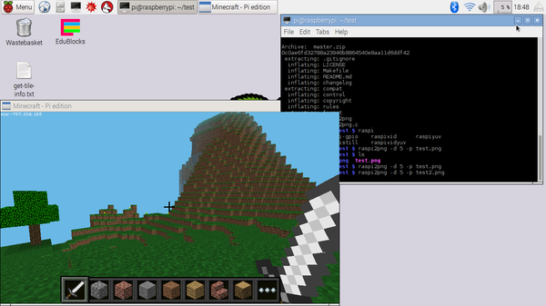 Minecraft Pi Screenshot - Revisited