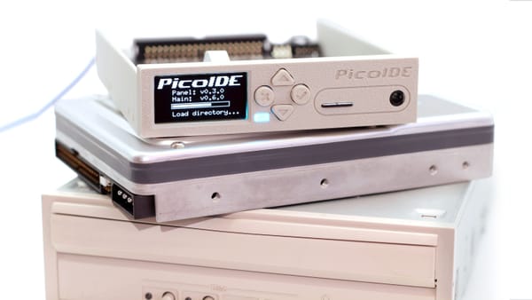 Raspberry Pi Pico Powered PicoIDE Destroys Crowdfunding Goal — Easily Emulate Old IDE / ATAPI Disk Drives Using Micro SD